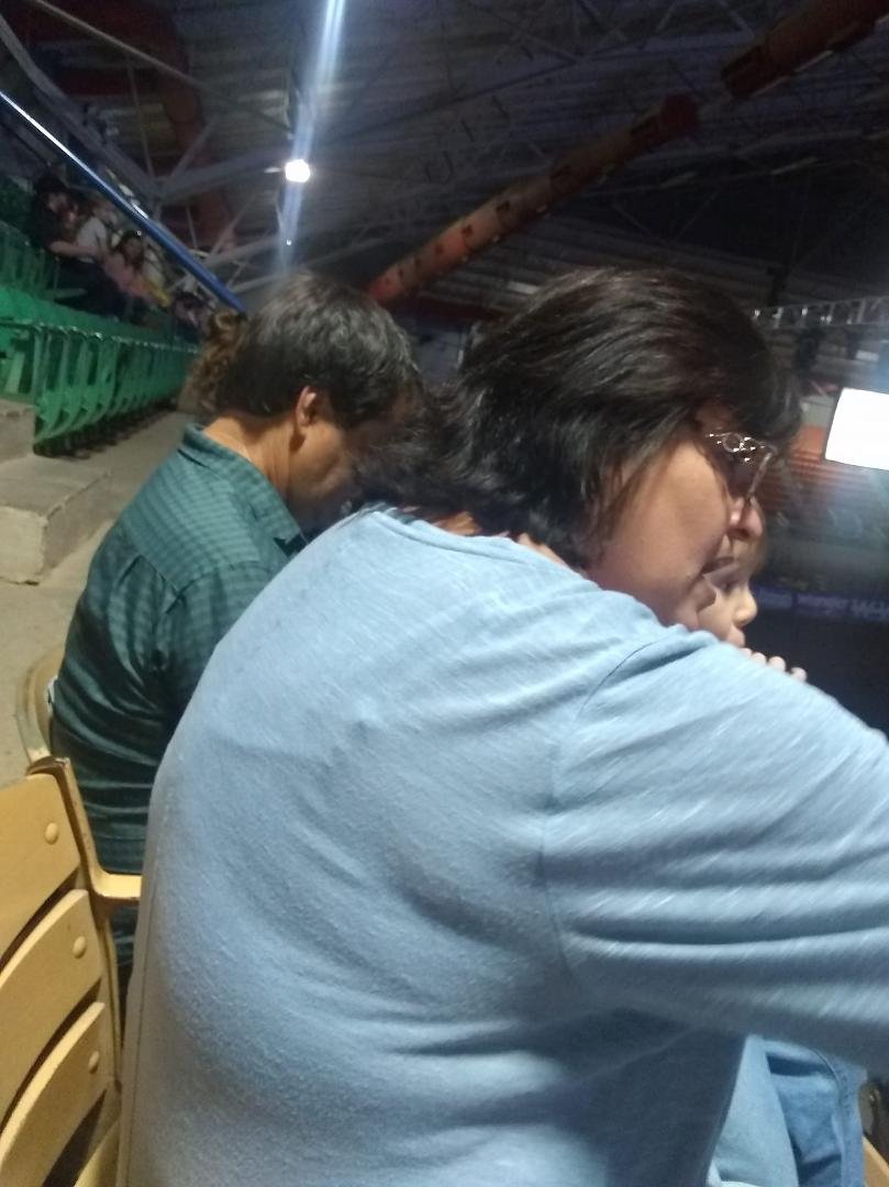 Waiting for the rodeo to start