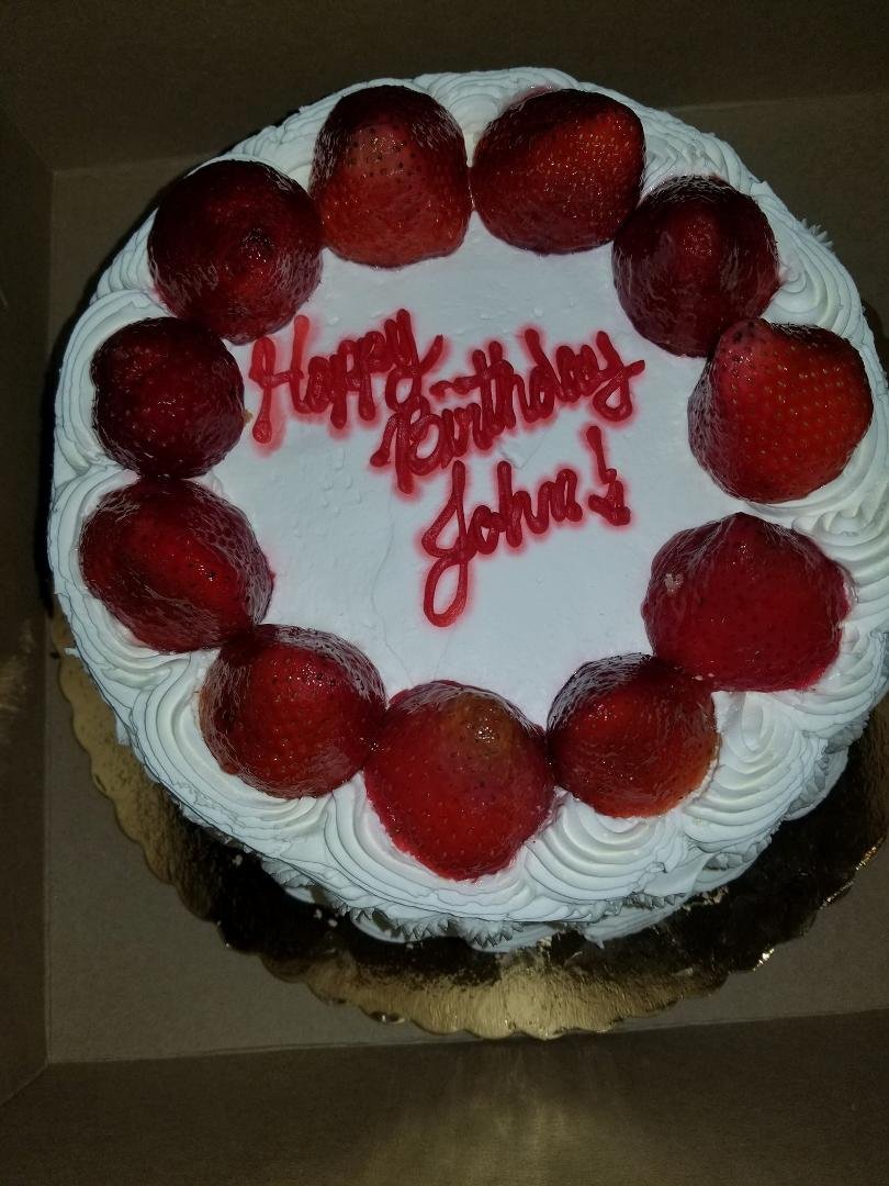 HAPPY BIRTHDAY CAKE FROM WIFEY THANK YOU BABY .