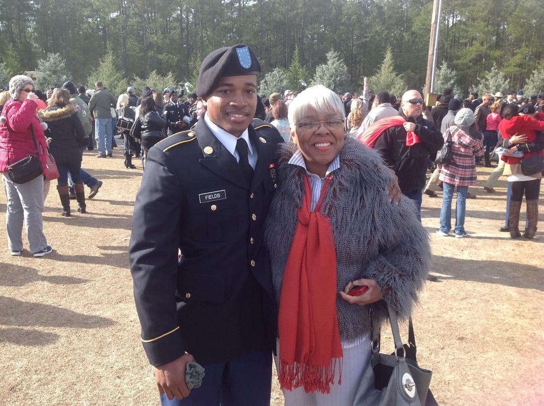 So proud of my grandson graduating today From Basic Training at Fort Jackson S.C.