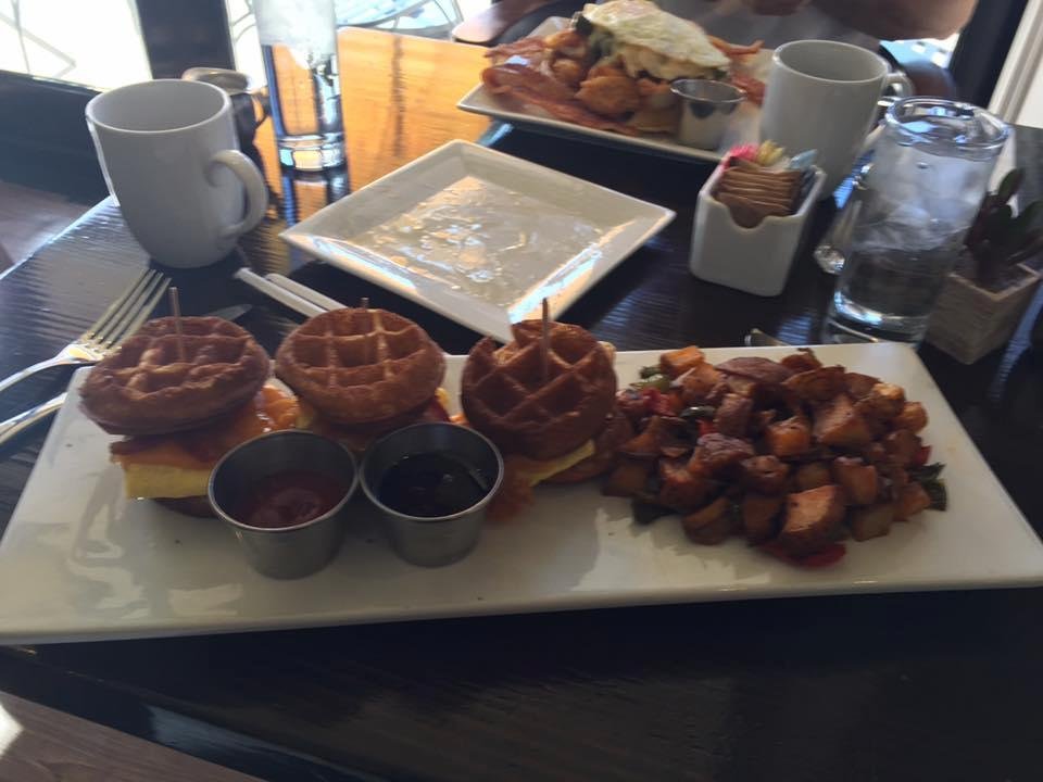 A little breakfast after FBI fingerprinting!