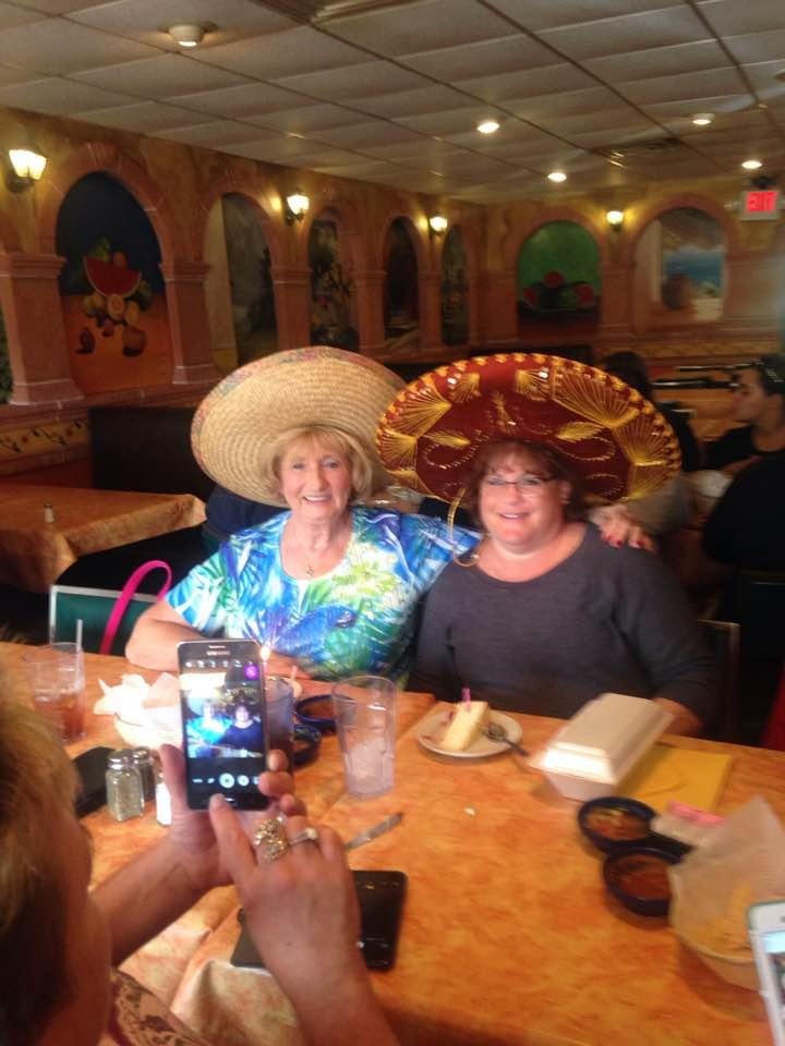 Happy birthday to myself and Lesa!! At the El Jardin, Mexico restaurant in Janesville, Wisconsin!! Sharon, Darcy and Cindy, friends there too!