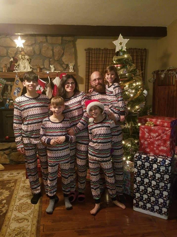 My son Charles and his family..