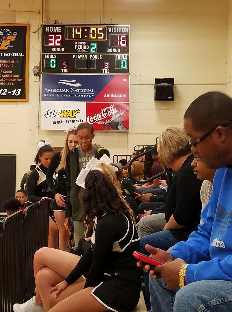 Halftime and the Lady Panthers are looking good!!!!👍