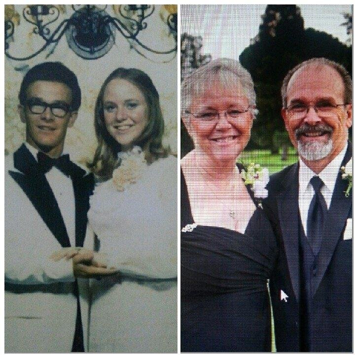Here ya go Patrick Ranoa. Before and after...Jr prom 1972 and daughter's wedding 2013. Havent changed a it...hahhaha