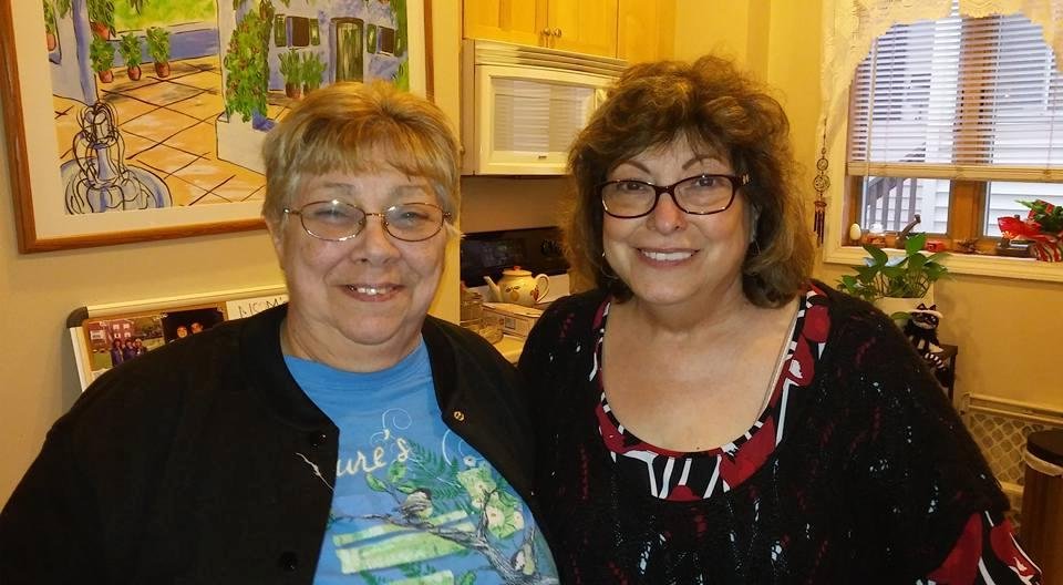 Me with my cousin, Pat in Salem, Massachusetts. It was great to spend time with her.