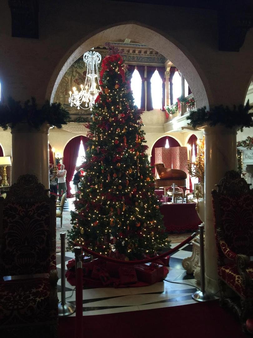 Holiday decor at Ringling Mansion in Sarasota