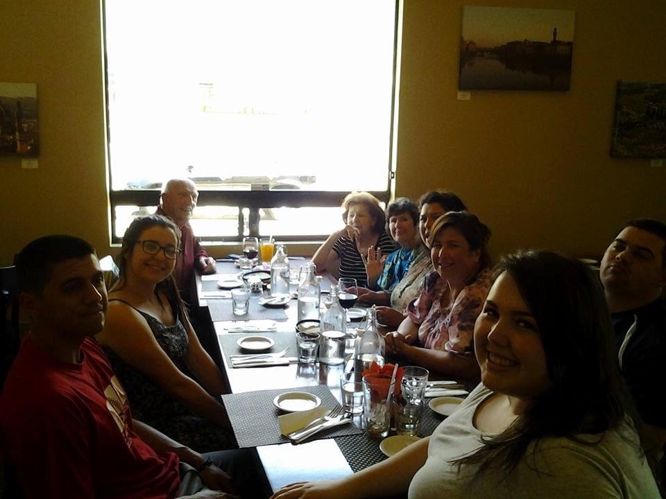 This is Roxaane's birthday dinner. She is 20