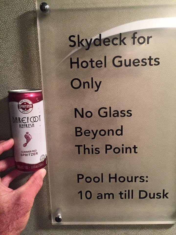 Shade Hotel in Manhattan Beach. No glass, no problem.