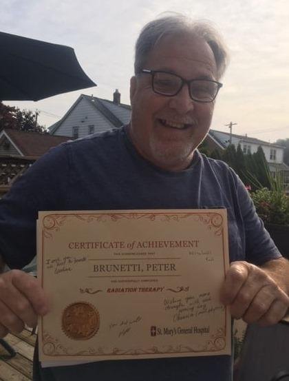 6 weeks of Radiation Therapy 6 visits of Chemo Therapy.....All done!!!!!