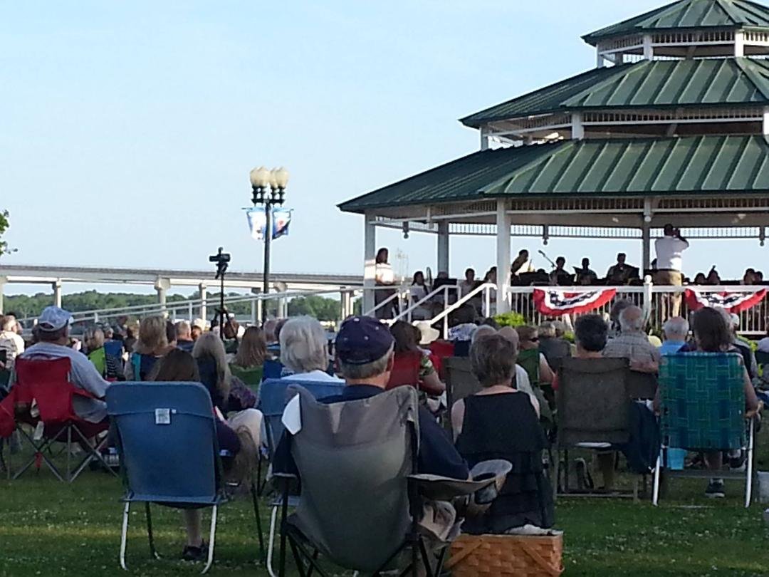 Concert band last night in New Bern