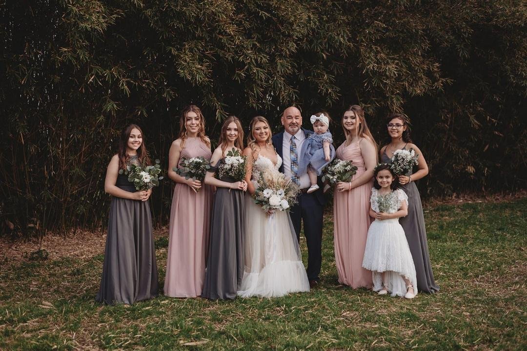 Paw paw and his granddaughters