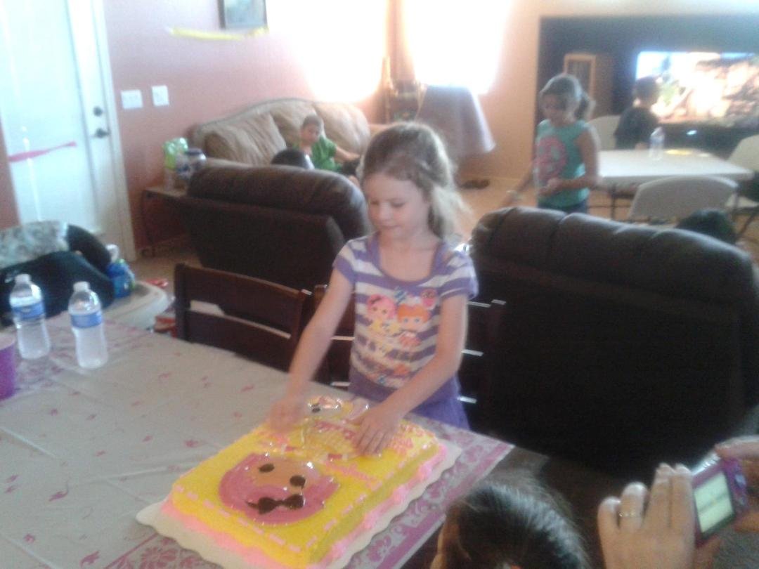 At Taiylor Dodson's Kindergarten Party in Buckeye Az. What a way to celebrate our granddaughter entering the school system!.......We all prayed for her to be the best she could and under the Lord's protection