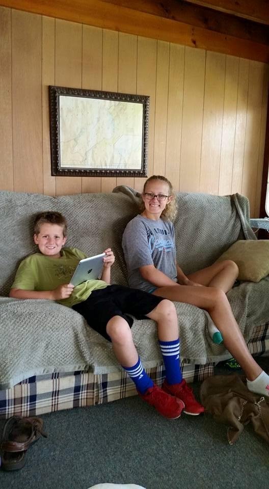 Maya and Jack at the cottage, fun weekend!