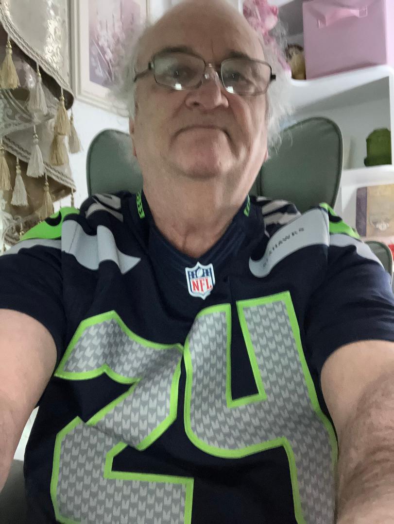Watching Seahawks kick a**! Wow! I should wear my Jersey more often! Seattle Seahawks defeat New Orleans Saints 44-13!