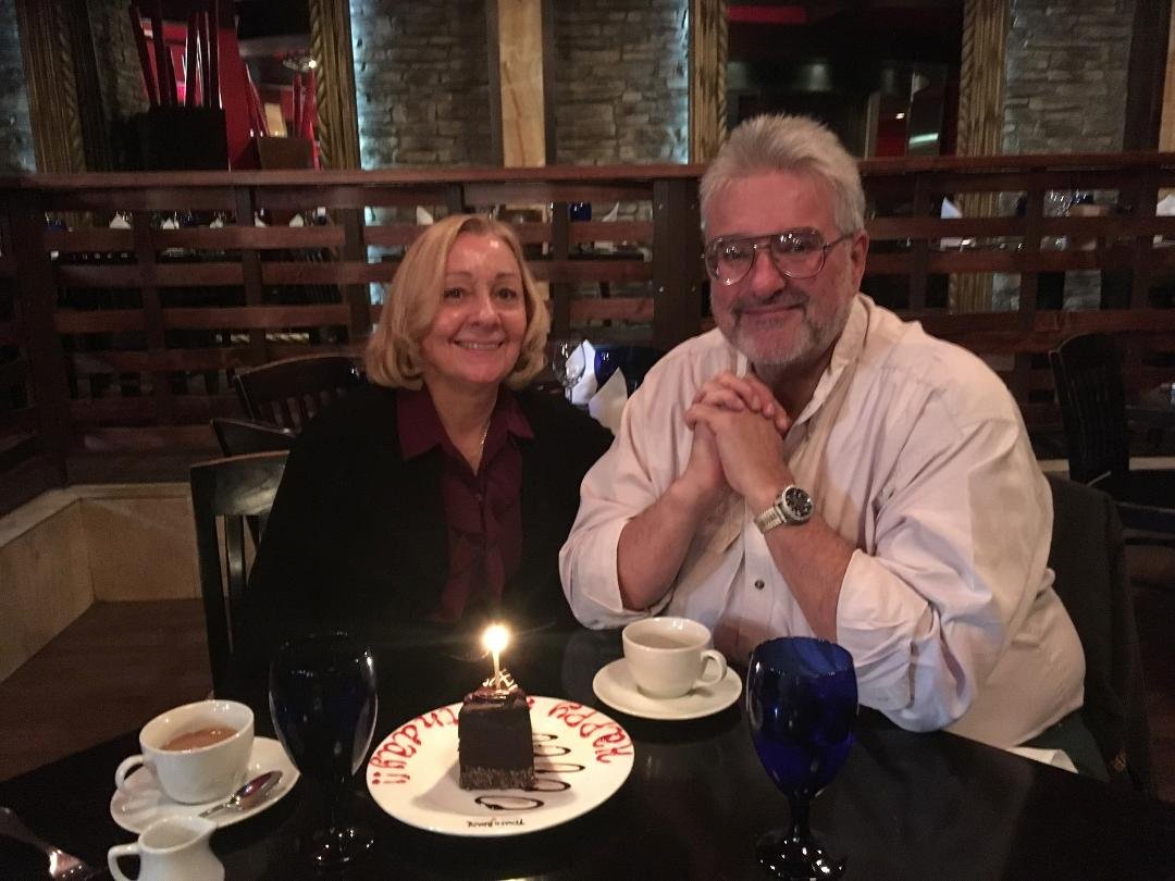 My bride and me on my 62nd birthday.