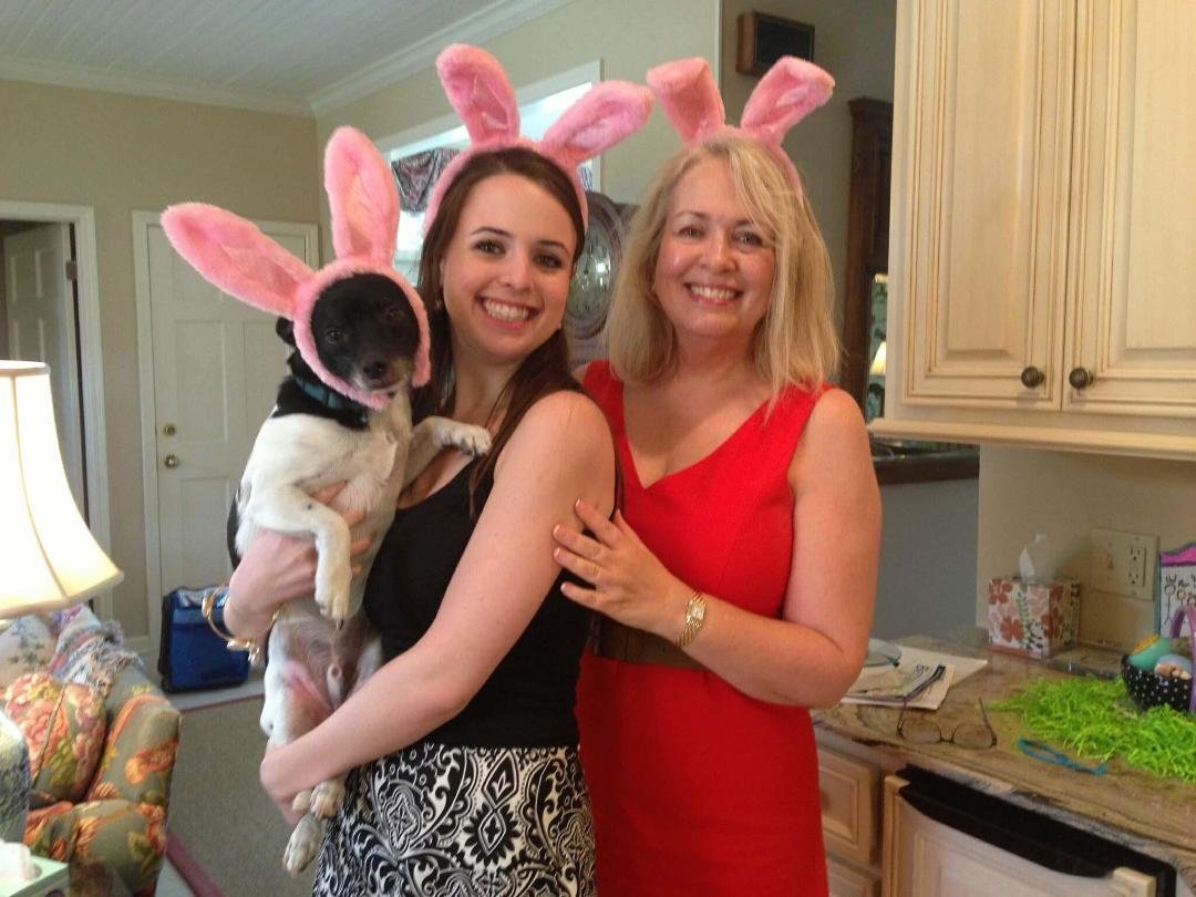 Easter Bunnies--Grady is a fill in for our very missed Allison!