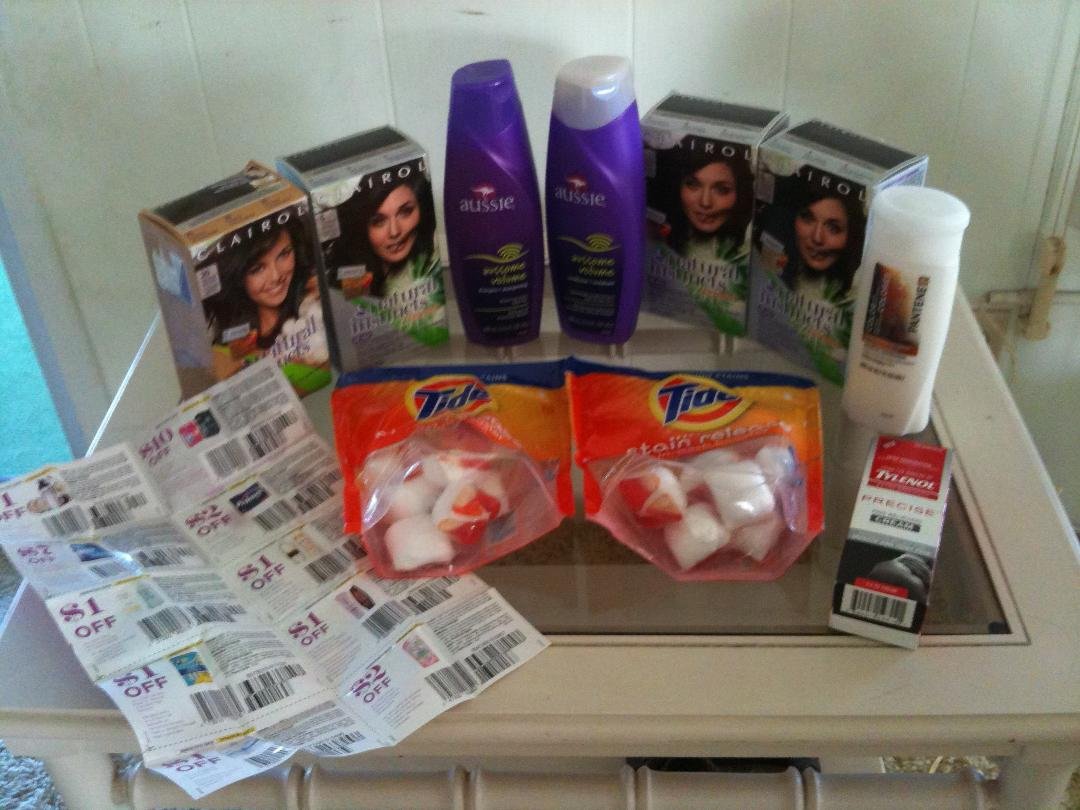 WOW!!! Just came back from CVS, and Walgreens. Spent $11.77 at CVS and got everything pictured except the Precise plus got a FREE $10.00 gas card, the Pantene Shampoo and $27.00 in coupons good till 10/31/2012 also for FRE