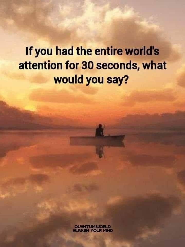 To all my people.....Why are we so busy killing? Family is supposed to be together not at each others throats. We're all we've got. If we destroy each other....Who's gonna fight for us? We can't keep this curse going? Our