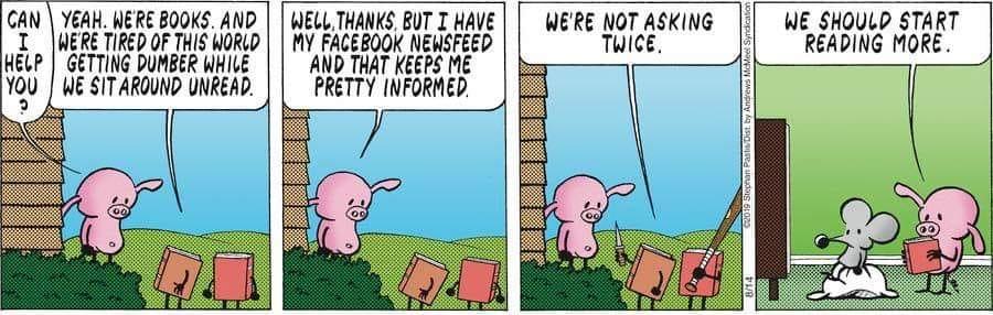 Basically, everyone should read more, because there's no such thing as reading too much.