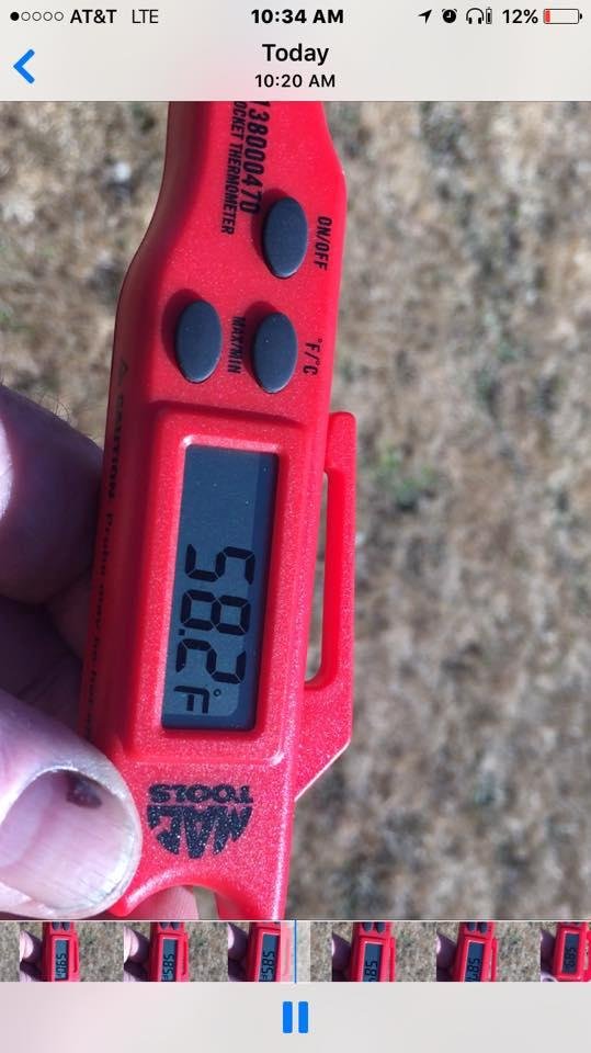 The hottest time of the year here in the Pacific Northwest and during the Solar Eclipse the Temperature dipped to 58.2F
