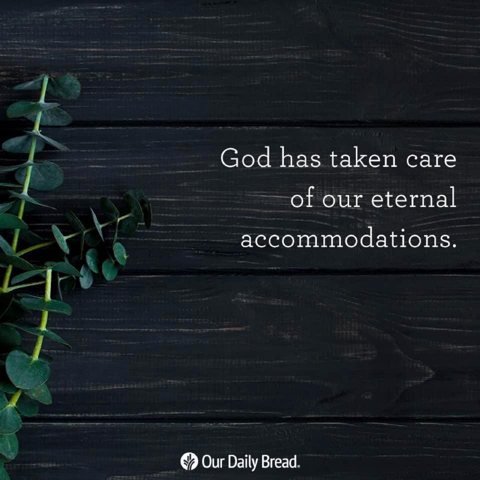 In My Father’s house are many mansions; if it were not so, I would have told you. I go to prepare a place for you. John 14:2 nkjv
As Jesus prepared to go to the cross for us, He showed a keen interest in our eternal accomm