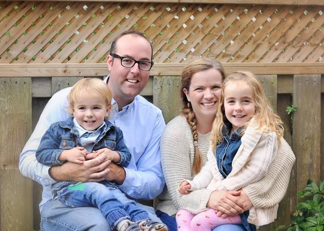 David & Lindsay Ryan with Bridget & Max.