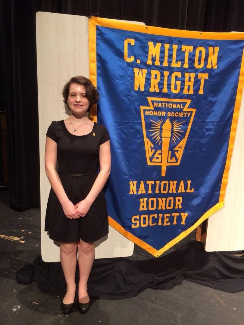 My granddaughter was inducted int the NHS last night great job Mom and Dad