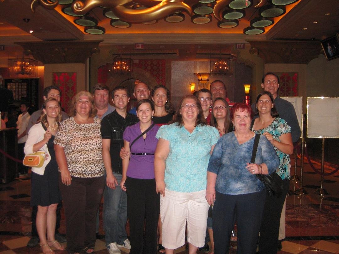 After the show. It was a great evening.