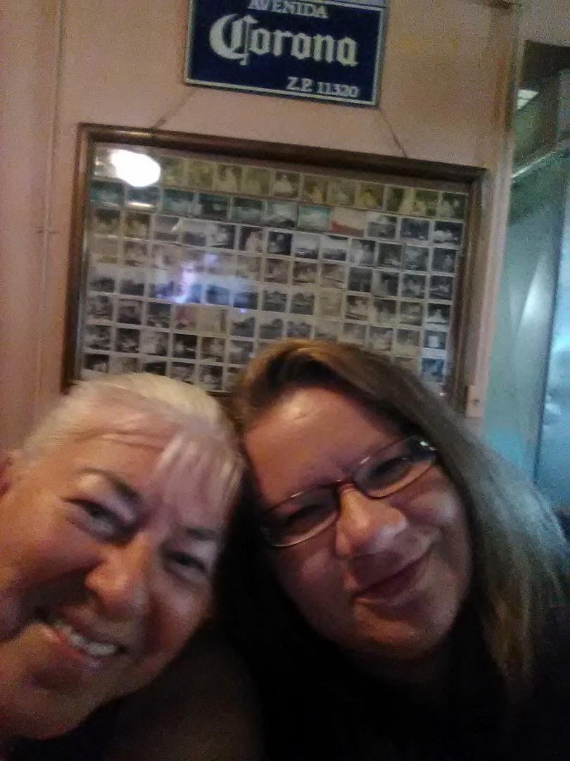 At the bar with granny