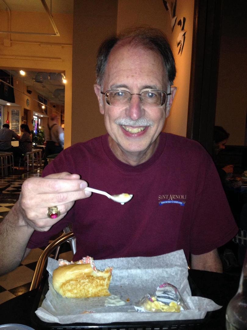 Checked out Maine-ly Sandwiches on Shepherd
 tonight. Good lobster roll and clam chowda! And a pumpkin Whoopie Pie for dessert!