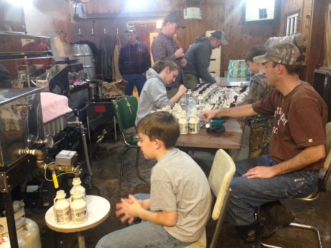 Pictures from camp on Saturday. Snavely sweat shop