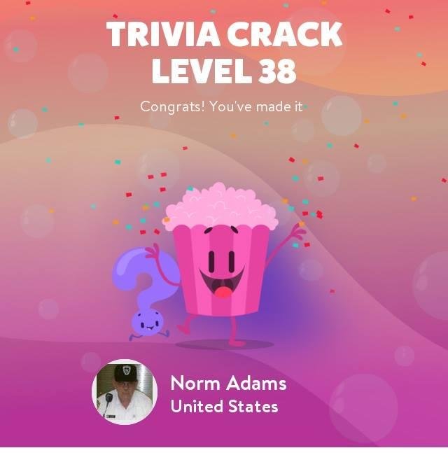 Norm Adams' album, Trivia Crack Photos