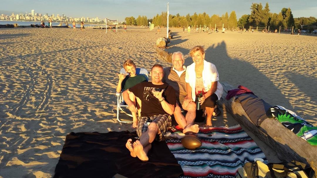 Hangin' loose at Spanish Banks.