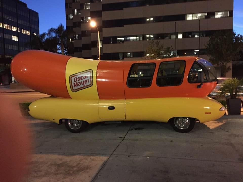 How many people can say they saw an Oscar Mayer wiener? This was Pasadena, CA in September 2015. Was this what people meant when they said they went hot dogging through town?