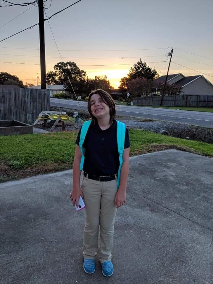 Amelia's first day in Jr. High