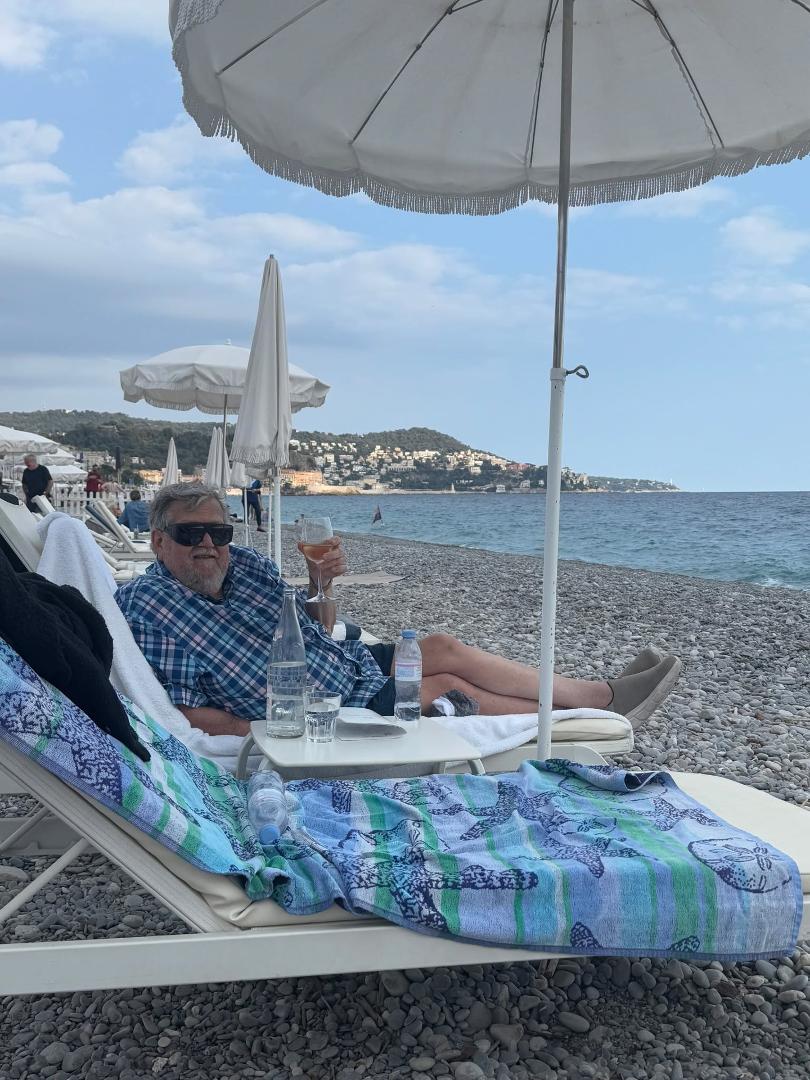 My brother is living his best life in the South of France today! Wish I were too!