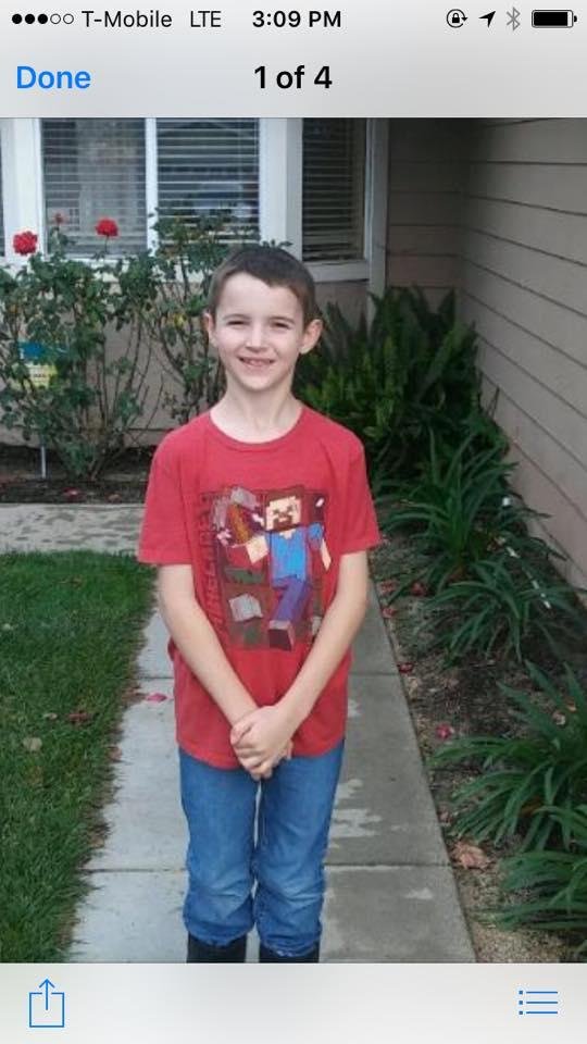 Our Sean is growing up!