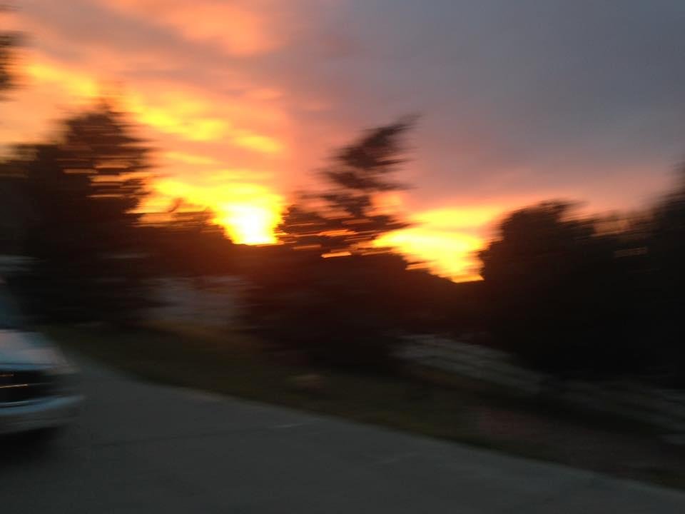 Sunset at my sons house in Park city ,Utah.