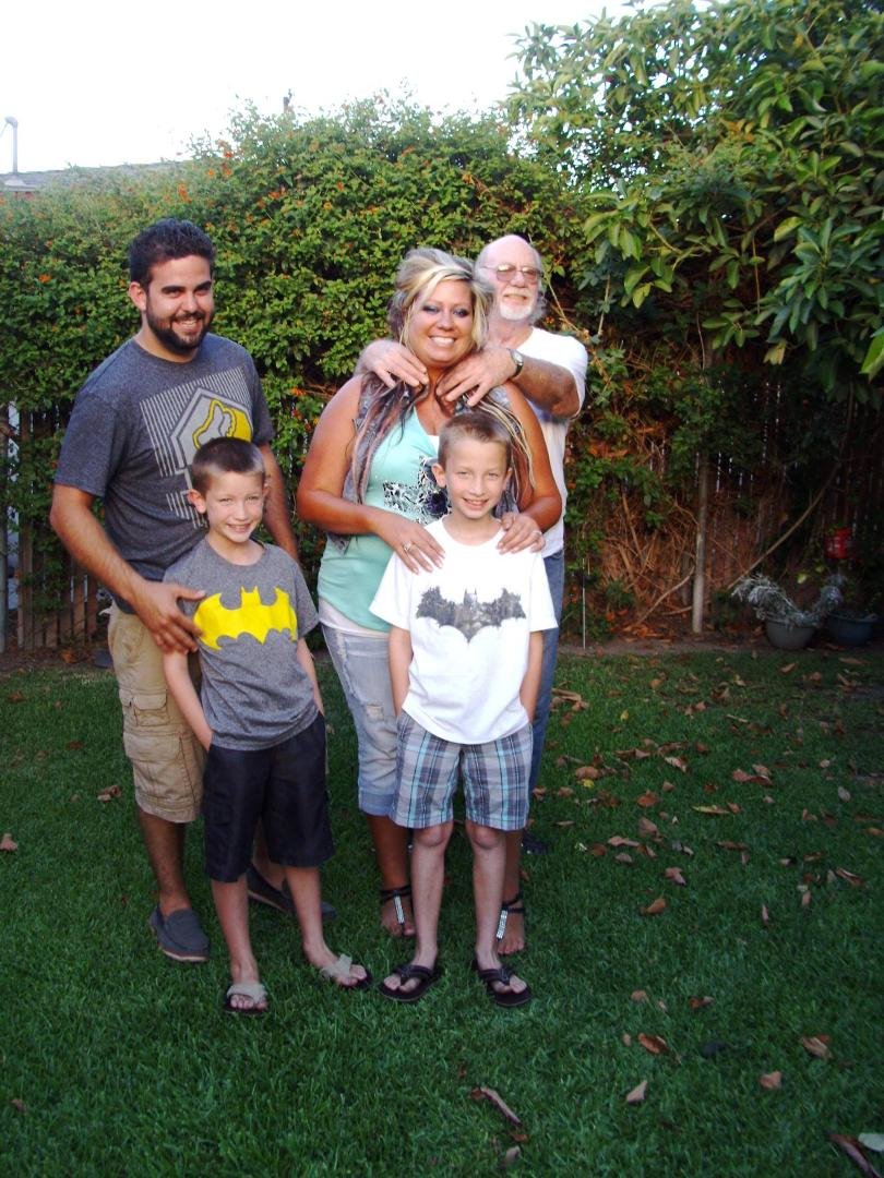 My granddaughter Kristy and husband Cody and our great grandkids--had a great time