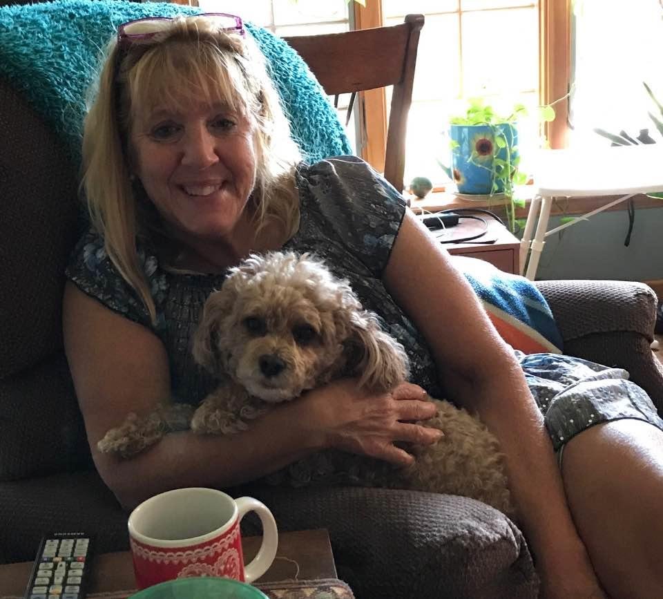 Mom and Gracie hanging out. Lol