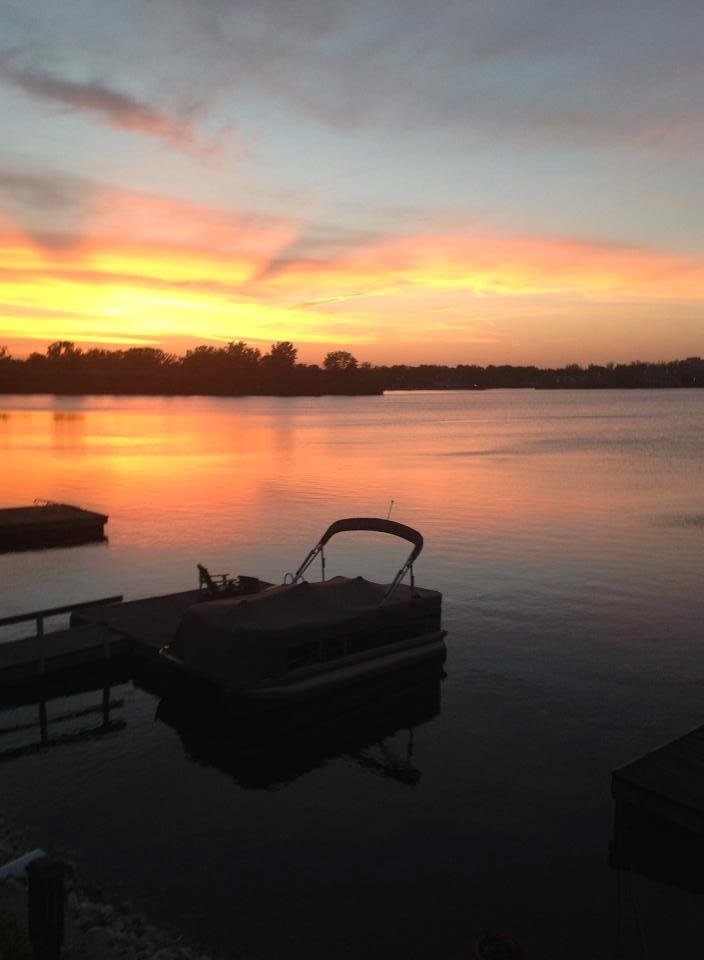Amazing sunset out our back door tonight. Helps the wine go down.