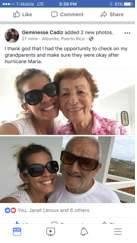 After more than a week, we've finally heard news that my aunt and uncle are OK in Puerto Rico. Their granddaughter was able to reach Aibonito, a mountain top town, with food and medications. This was critical because my unc