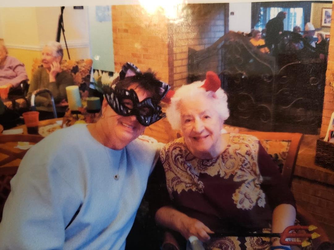 Missing my mom today...she loved Halloween