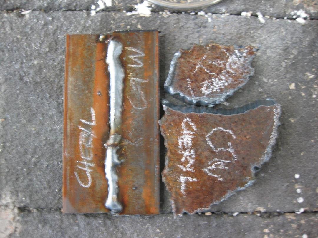 My samples: MIG Welding, Plasma Arc Cutting