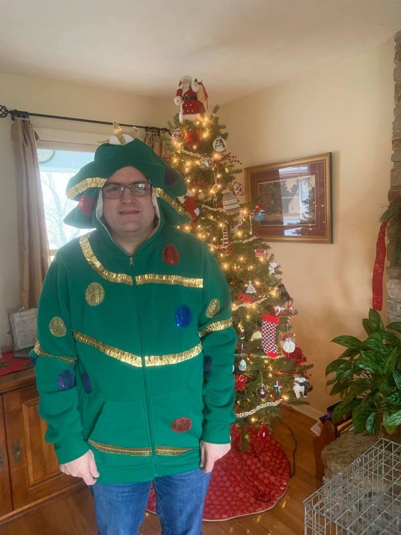 Here is my festive holiday sweater for the holiday spirit week at Lifedesigns