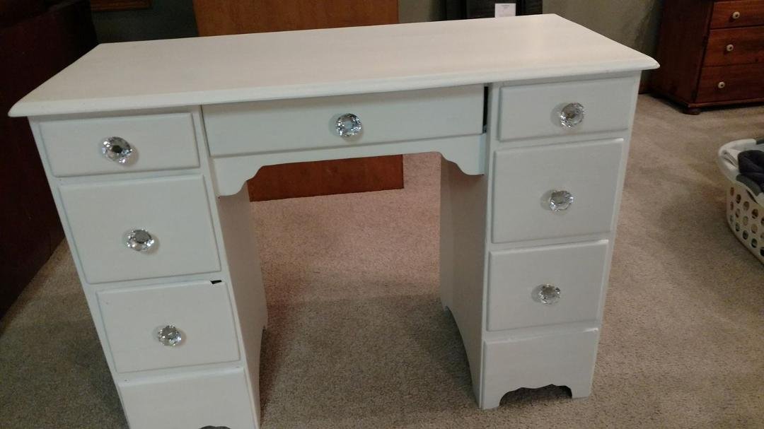 Frances Harig...look what Emily and I did to your childhood desk. :)