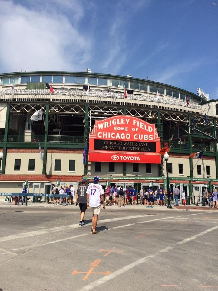Today at wrigley field