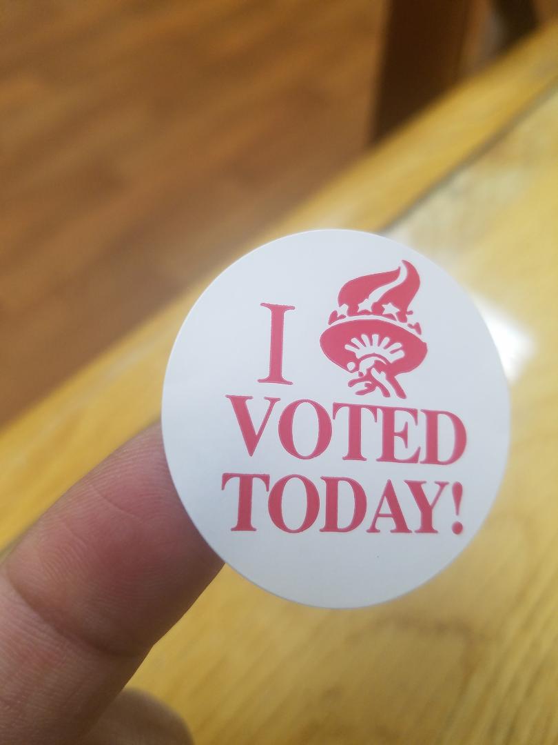 6am done! Mr. Ruth always made sure we voted. Even if you don't think it counts, think about the people who sacrificed so we could have this privilege. Thank you daddy.
