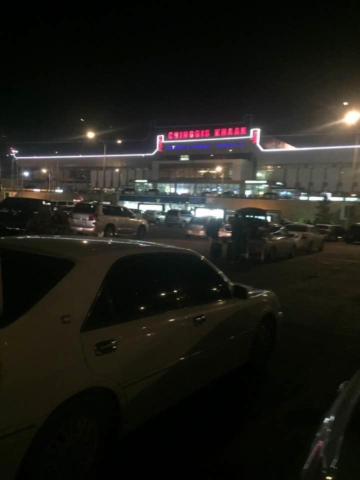 The airport in Ulaabaatar, Mongolia. About 20 hours of flying to get here.