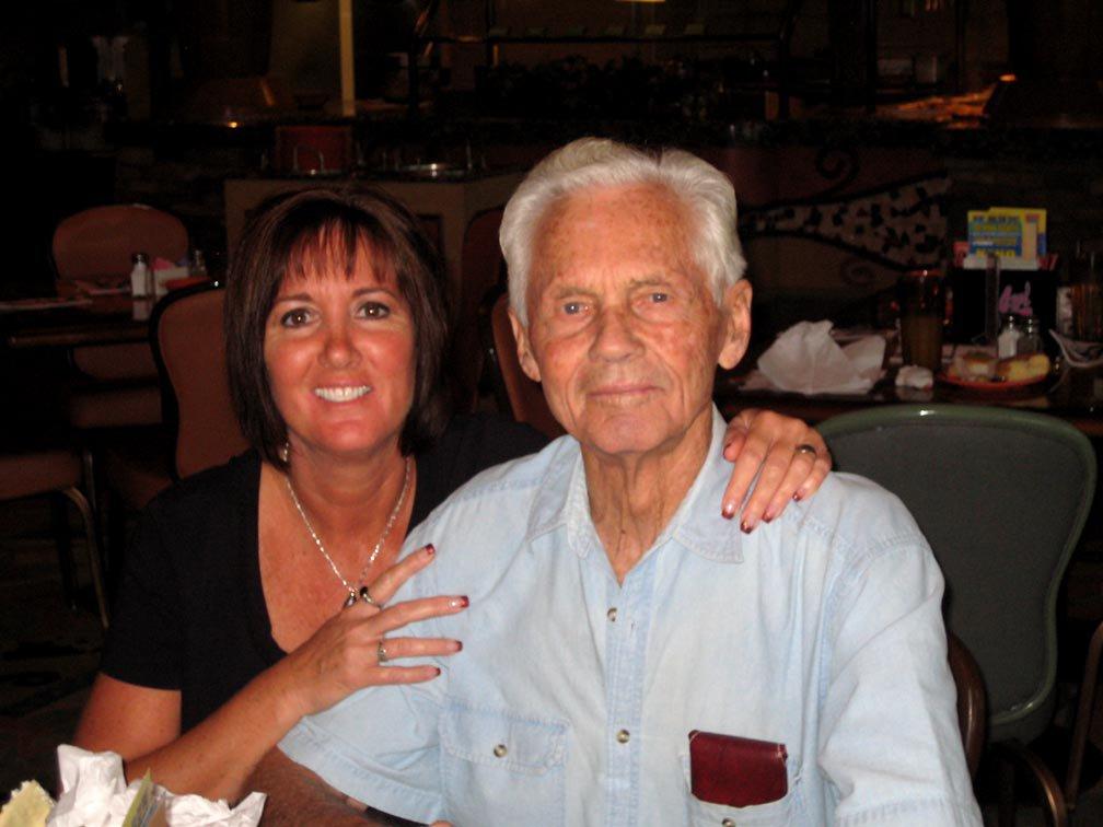 Orie 90 years old today... This is Gary's Dad and his daughter Lynn